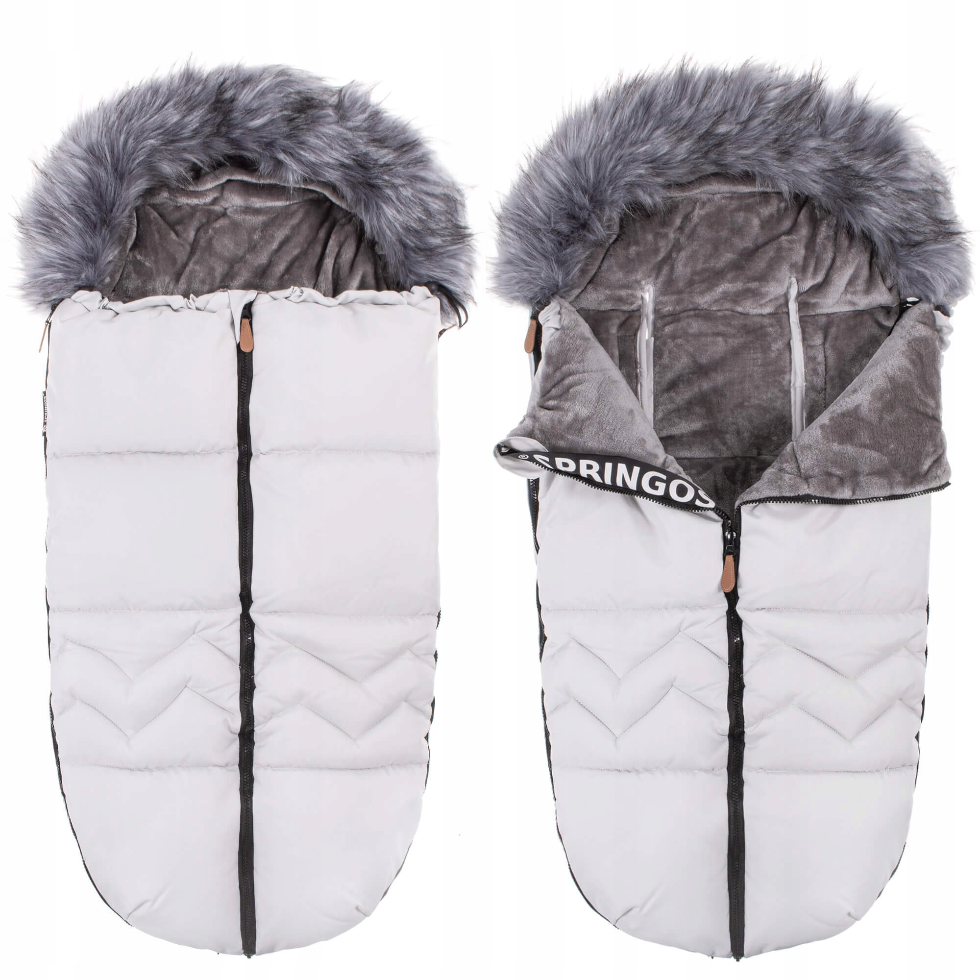

Детский конверт для коляски, санок 4 в 1 Springos SB0021 White