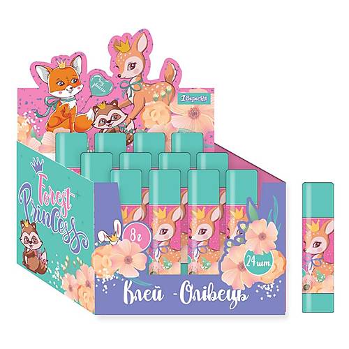 

Клей-карандаш 8г, PVA "Forest princesses" 24 шт. в упак 1 Вересня (320259)