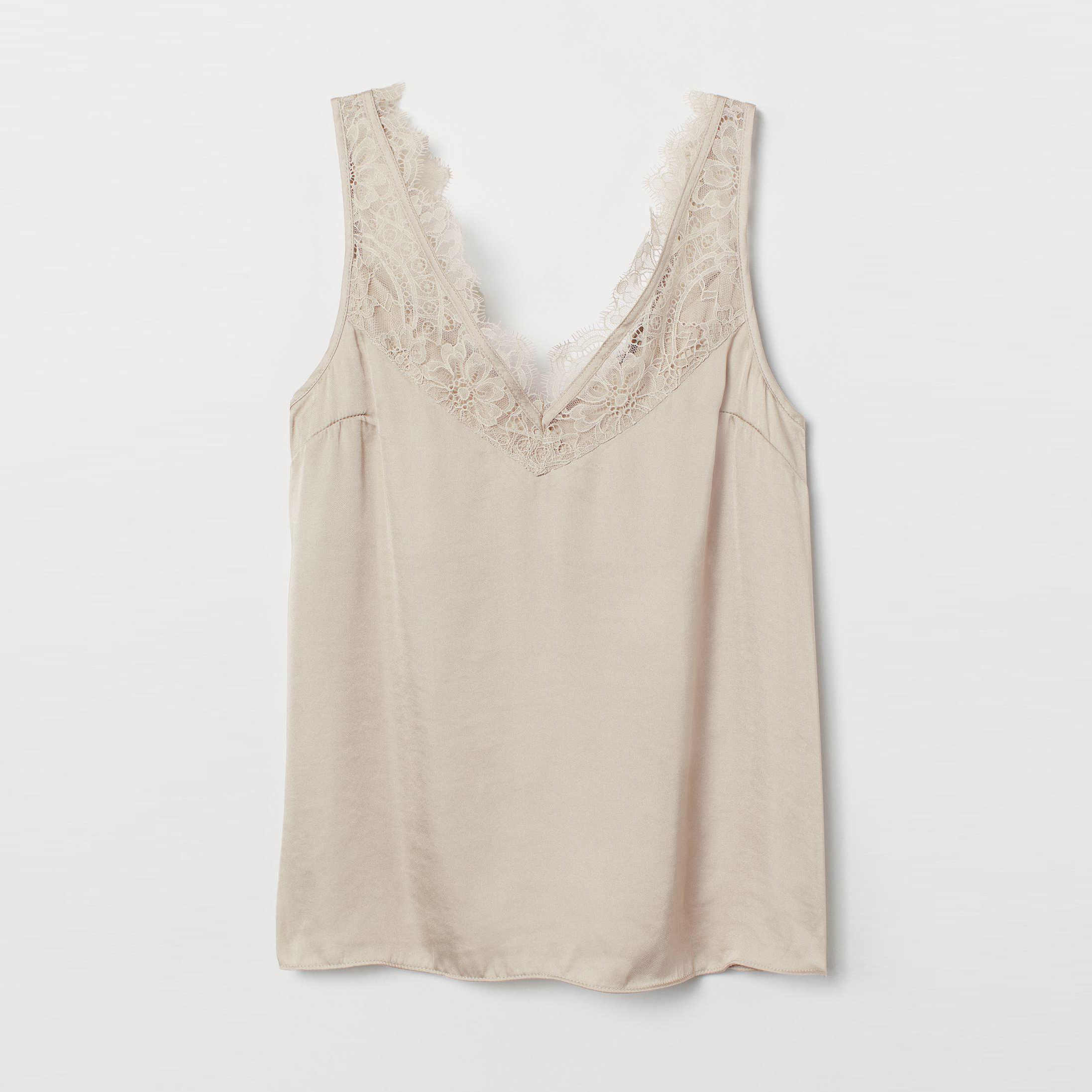 

Топ H&M 7904480-ACTQ 36 Бежевый