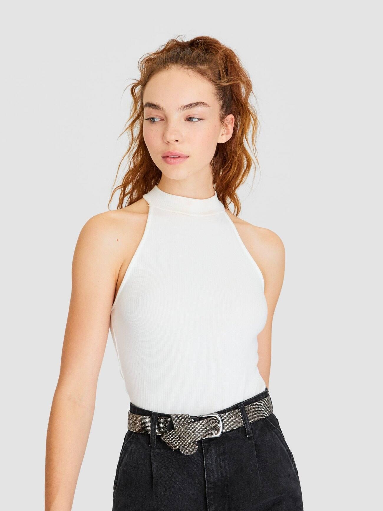 

Топ Stradivarius 6500/457/004-ACTS S Белый