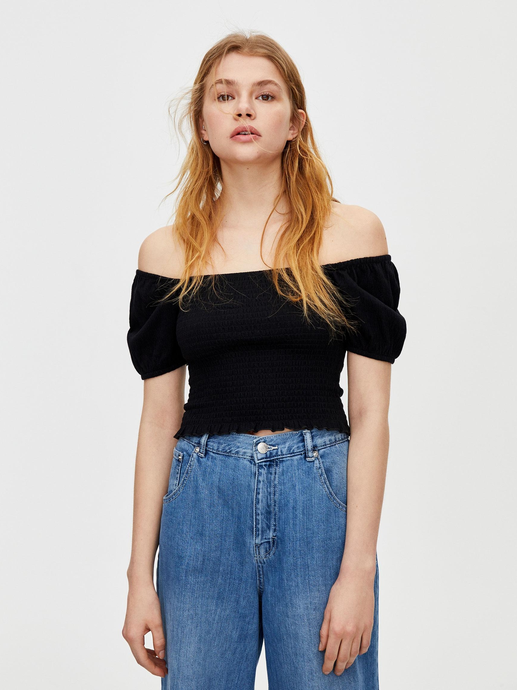 

Топ Pull & Bear 5247/387/800-AAAD S Черный