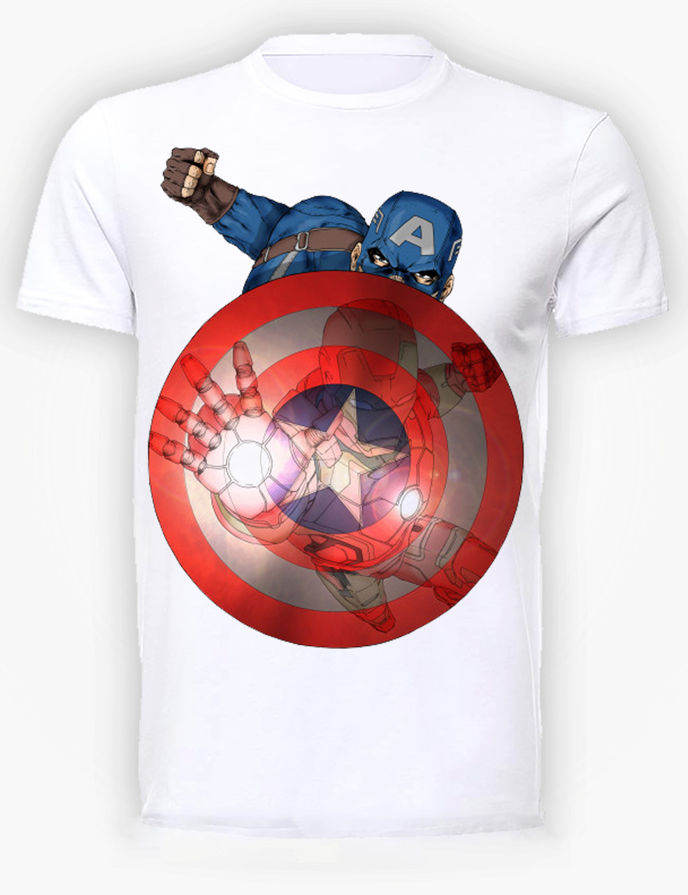 

Футболка GeekLand Капитан Америка Captain America and Iron Man CA.01.089 (FU21CA.01.089/boy-152)