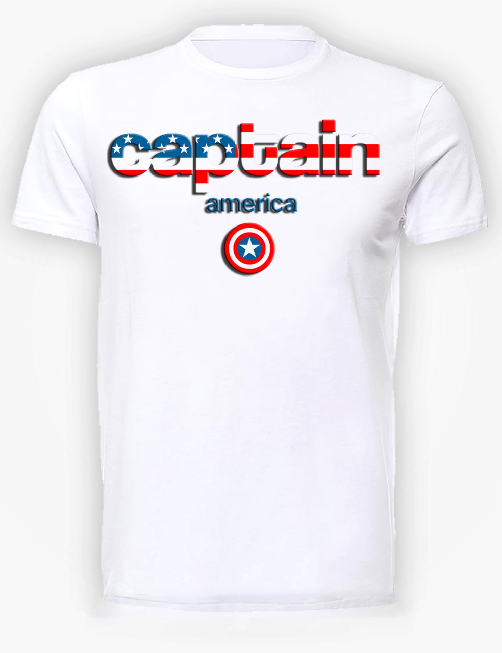 

Футболка GeekLand Капитан Америка Captain America Надпись CA.01.081 (FU21CA.01.081/boy-140)