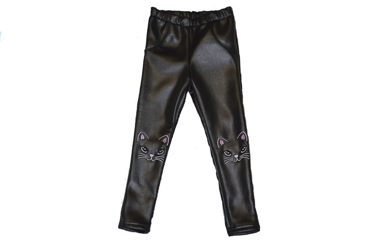 

Лосины SmileTime Leather Kitten кожаные на меху 110 см Черные (ZO5-11-1)