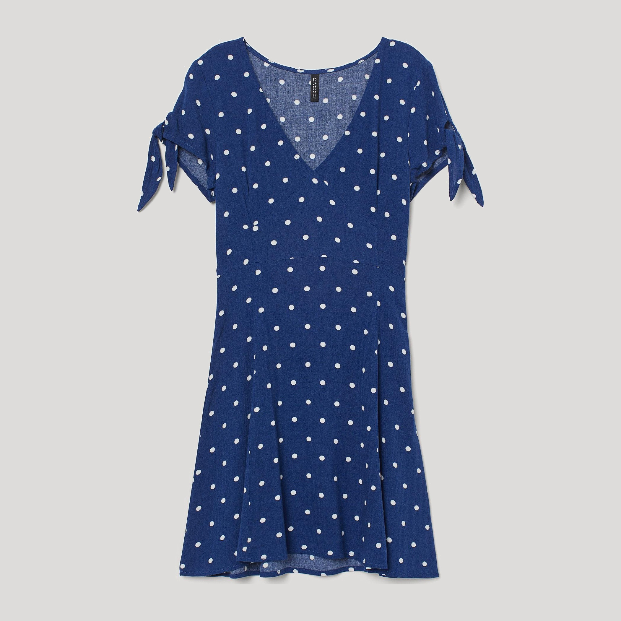 

Платье H&M 7876410-ABBQ 46 Синее в горошек
