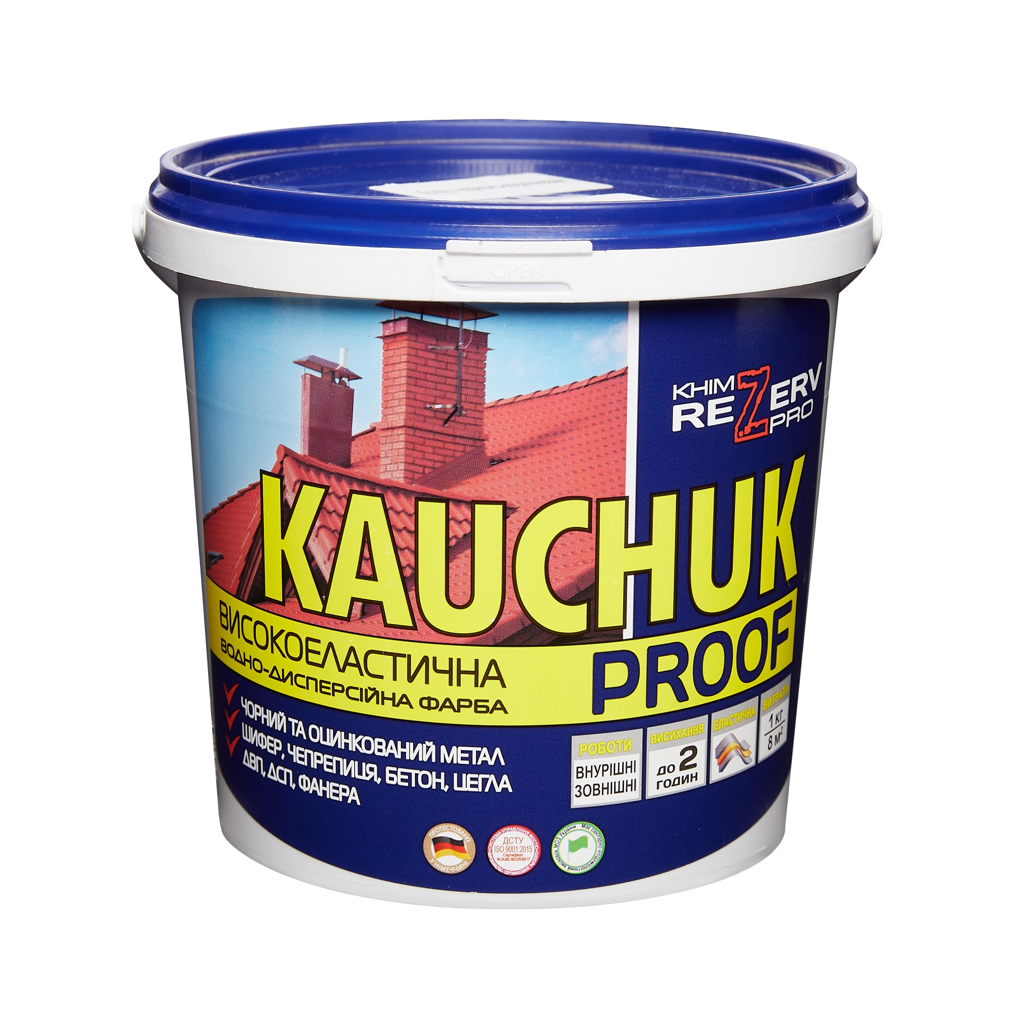 

Краска высокоэластичная KAUCHUK proof KhimrezervPRO 3.2кг (3л) белая