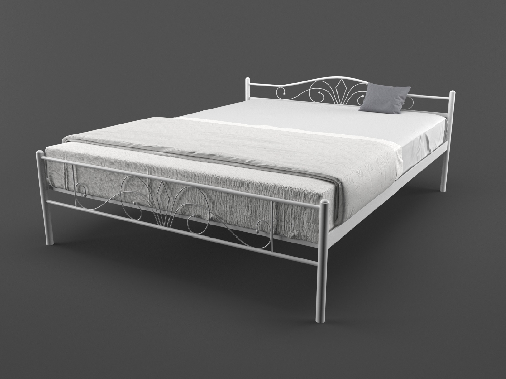 

Кровать MELBI Лара Люкс 140 см x 190 см Белый