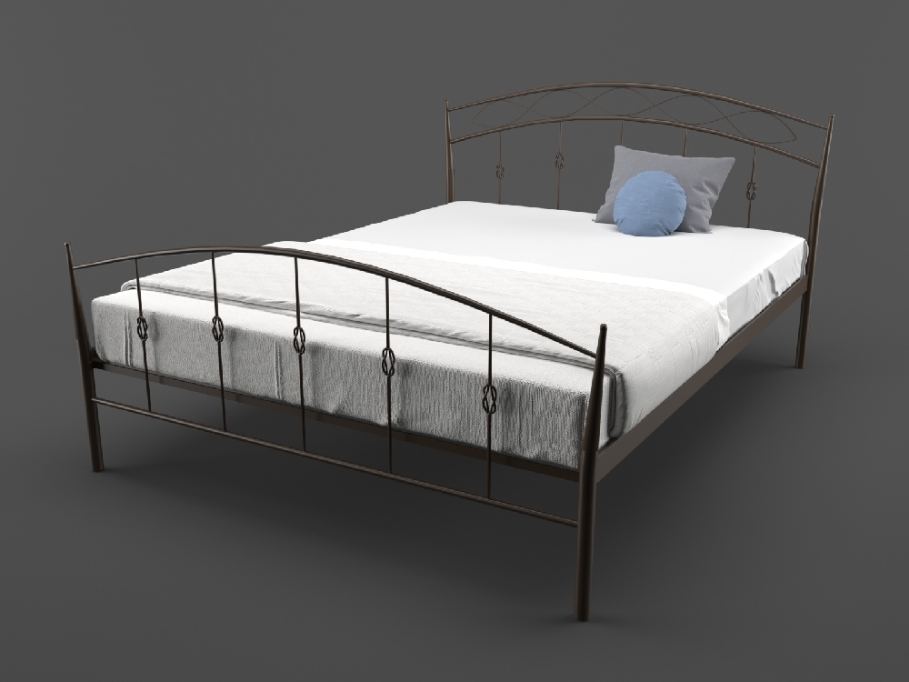 

Кровать MELBI Летиция 140 см x 190 см Коричневый