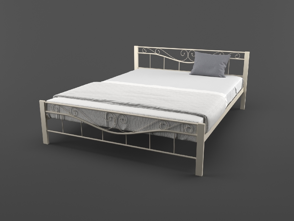 

Кровать MELBI Эмили 160 см x 190 см Бежевый