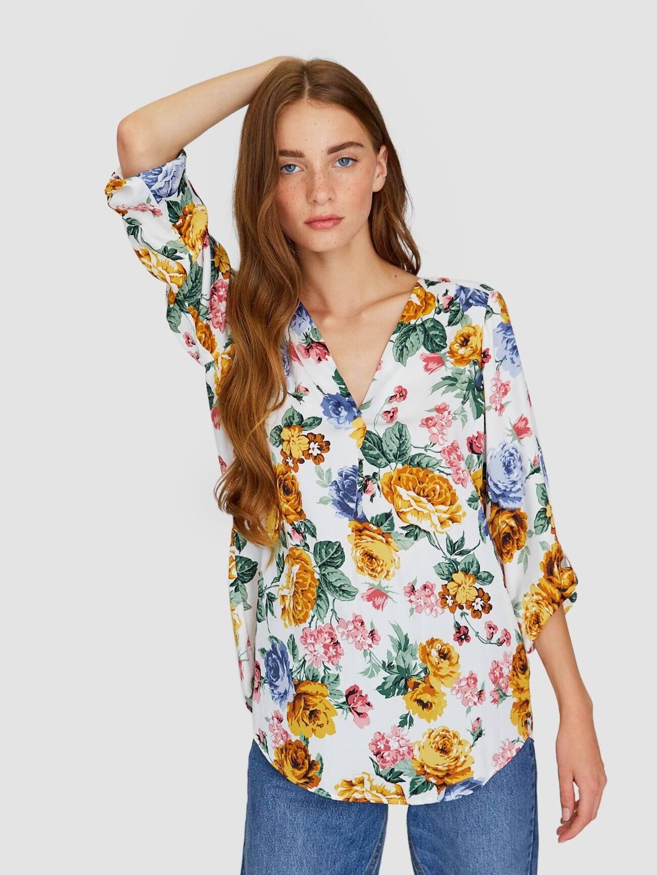 

Блузка Stradivarius 2021/731/004-AAPB S Белая