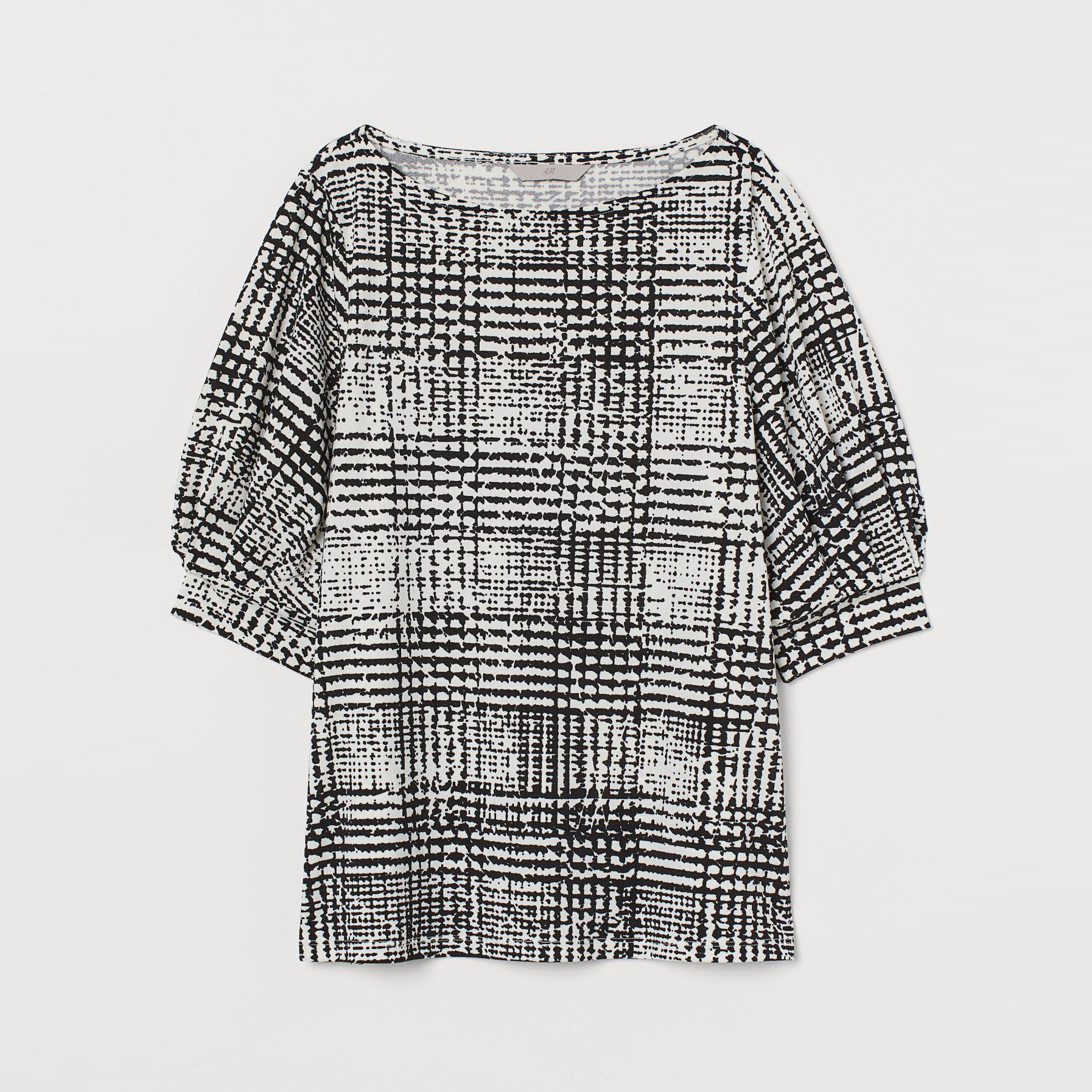 

Блузка H&M 6640741-ABOU S Черная с белым