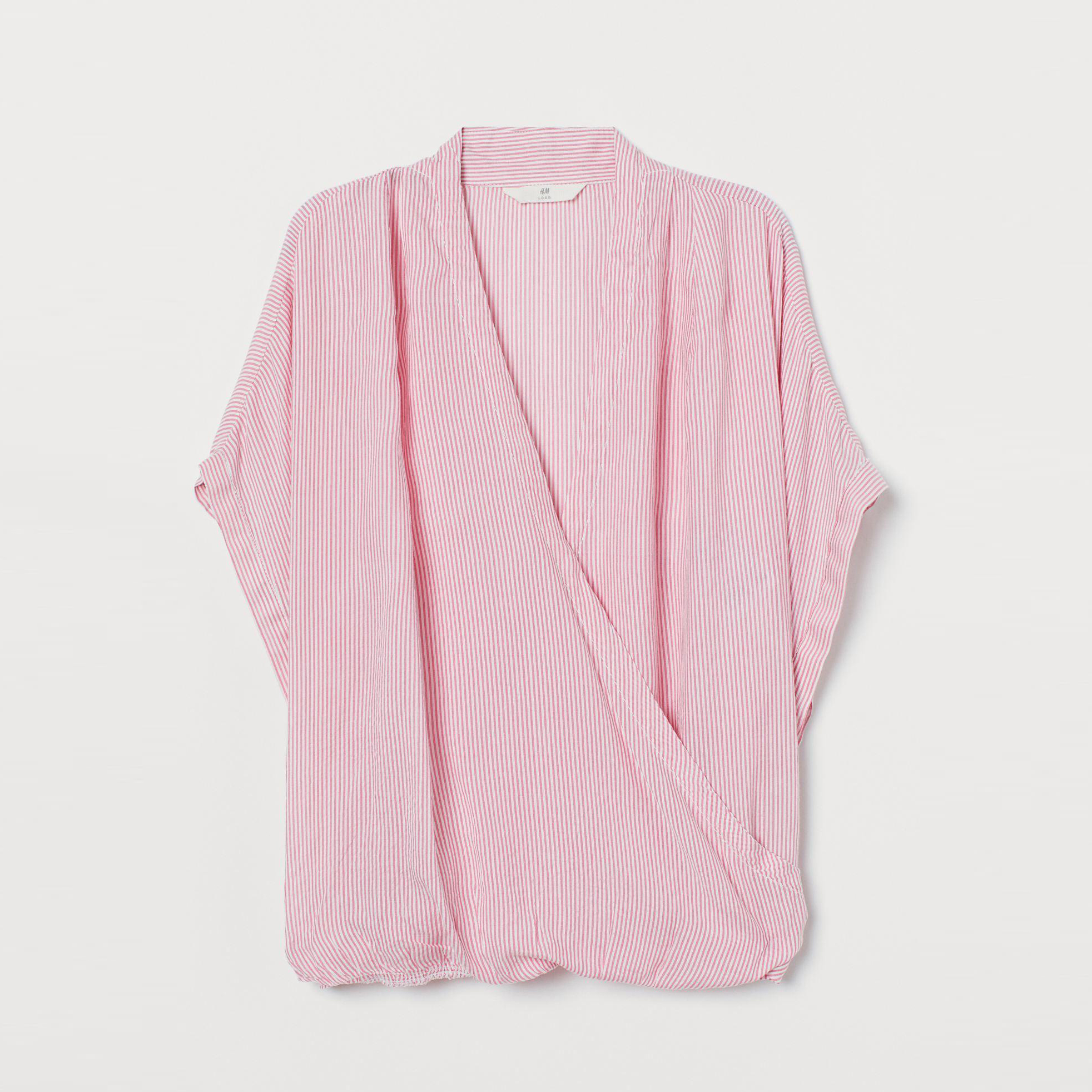 

Блузка H&M 7507129-ADGQ 32 Розовая с белым