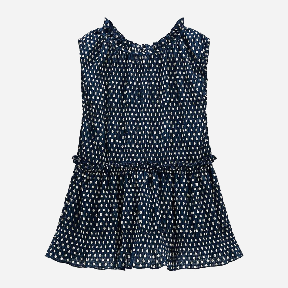 

Блузка Zara 0387/021/066-AAZN XL Темно-синяя