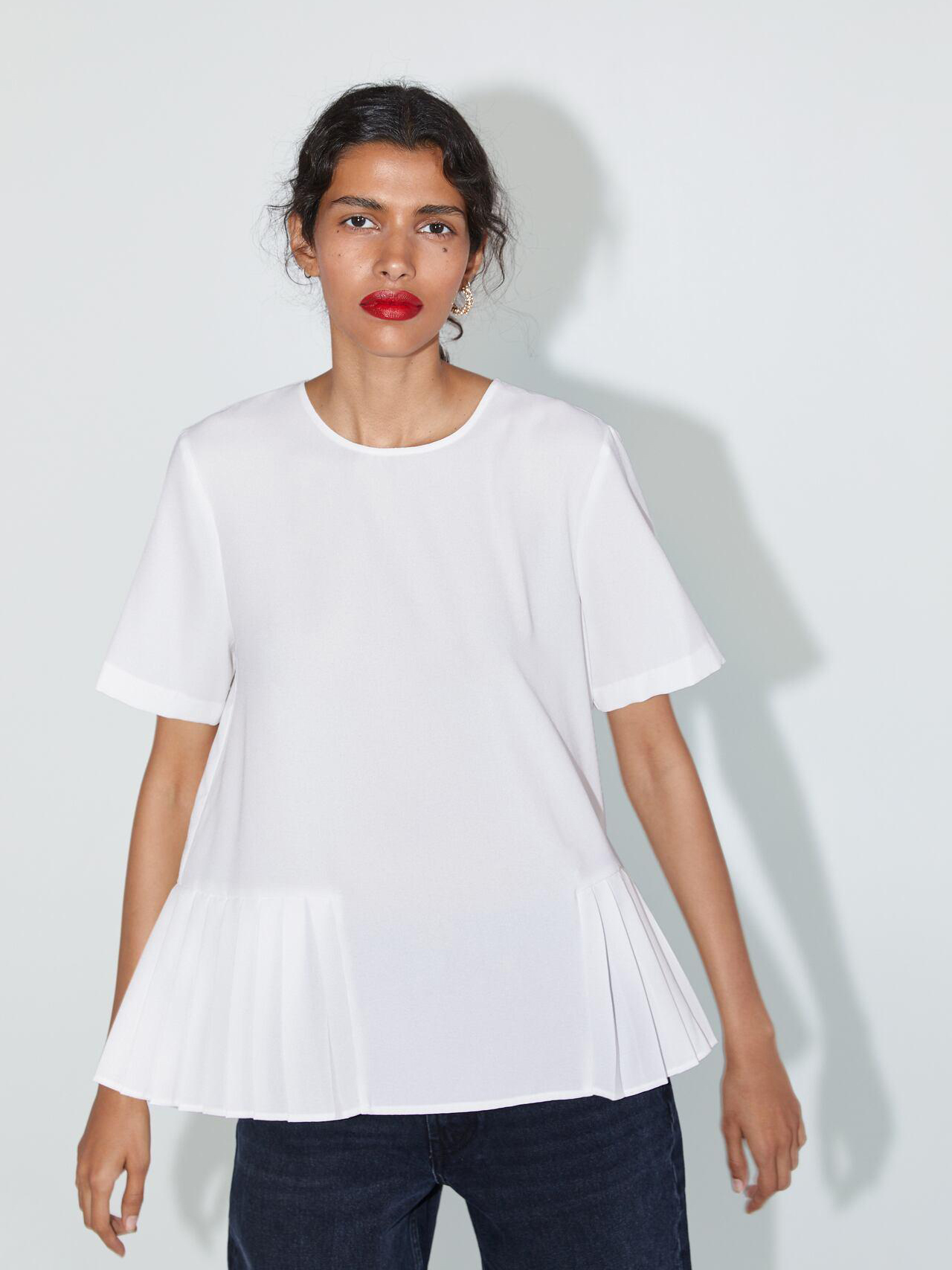

Блузка Zara 9479/053/251-ACTS M Белая