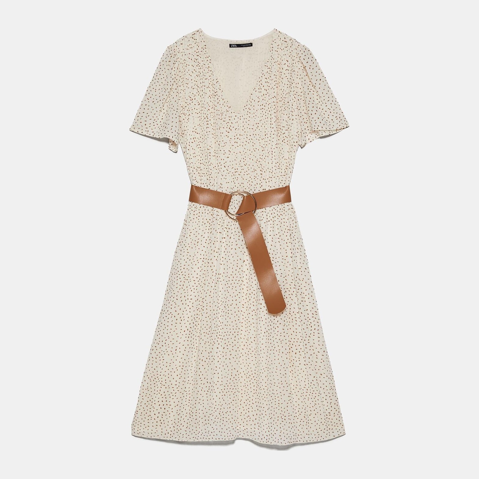

Платье Zara 8741/059/086-ACGB M Бежевое