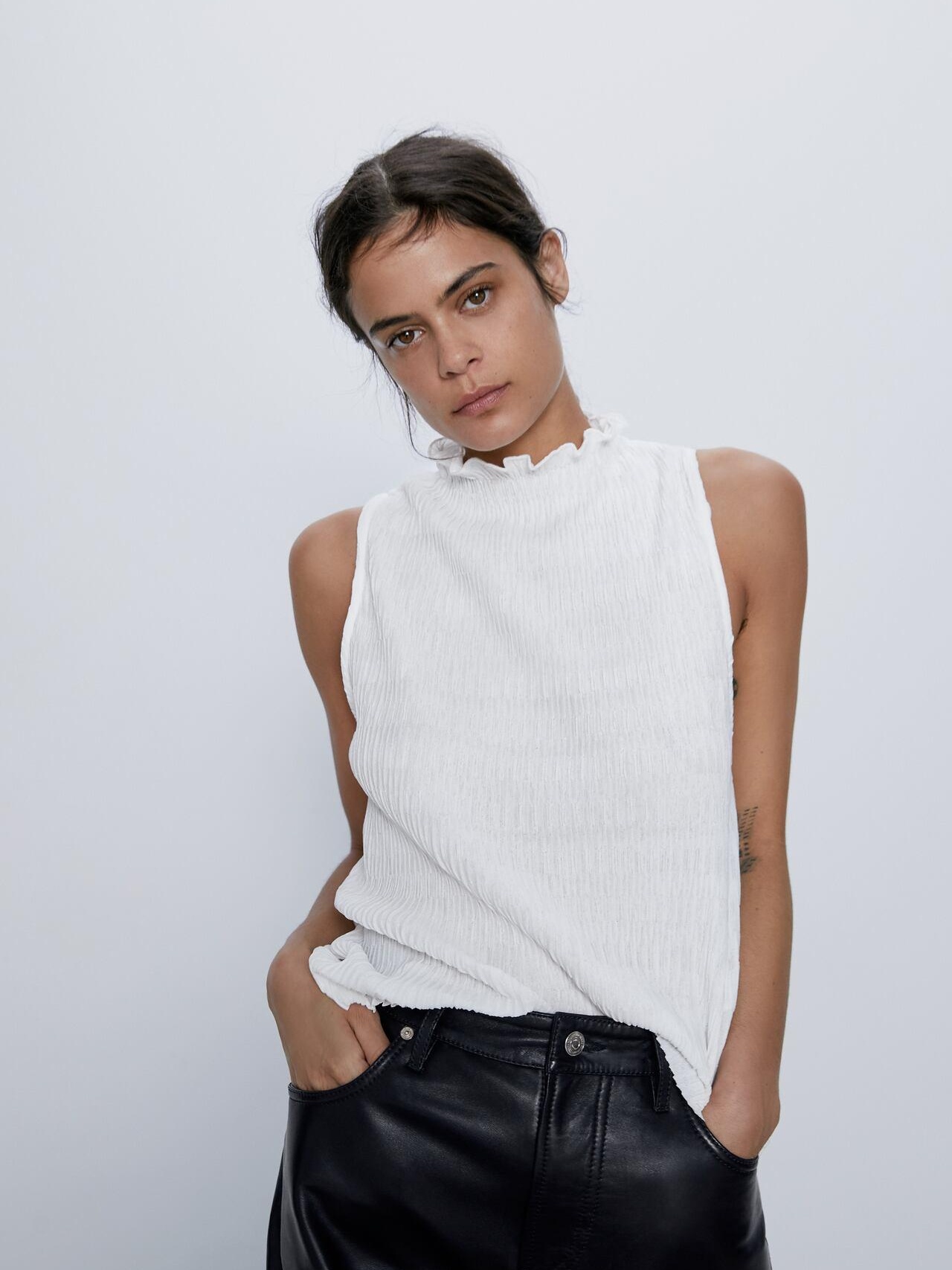 

Блузка Zara 4886/021/251-ACTS XL Белая