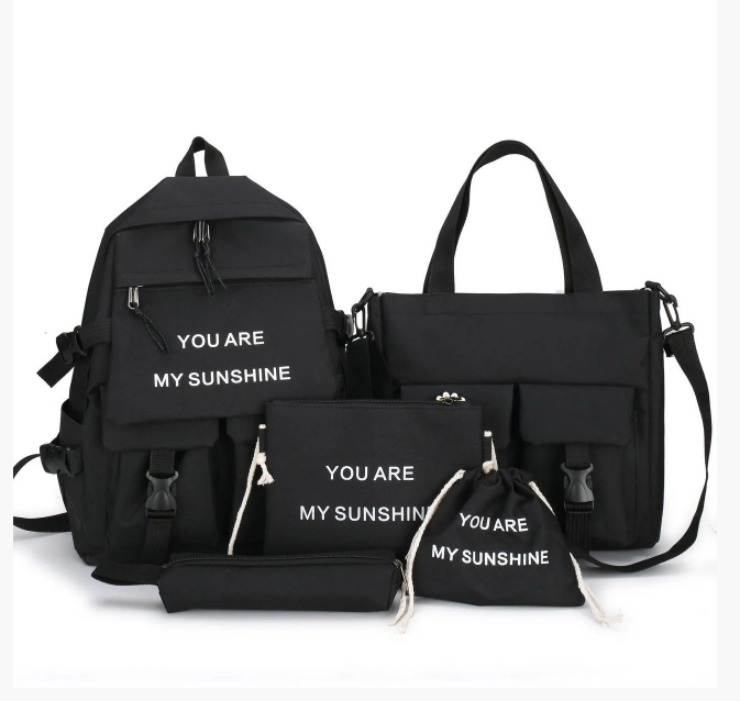 

Рюкзак женский сумки пенал Комплект Sugebag Черный (149G)