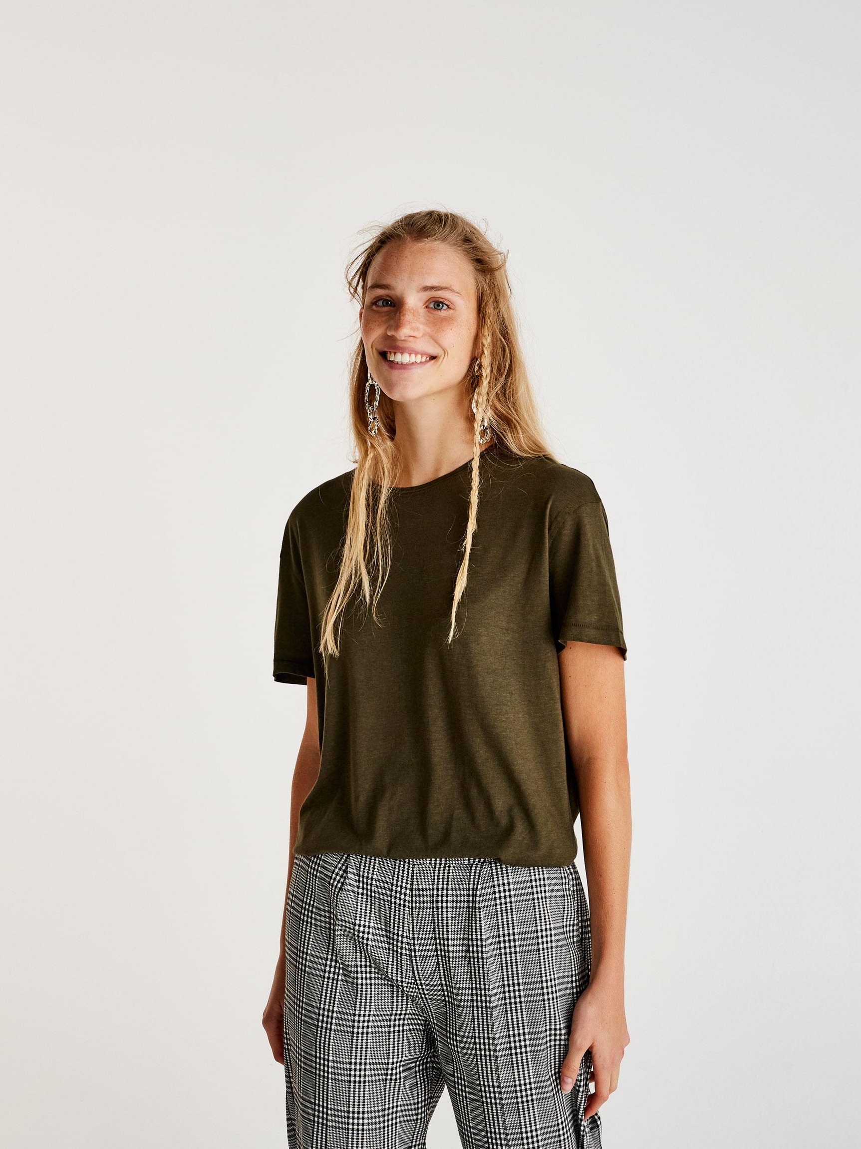 

Футболка Pull & Bear 9233343505-ACYC XS Хаки