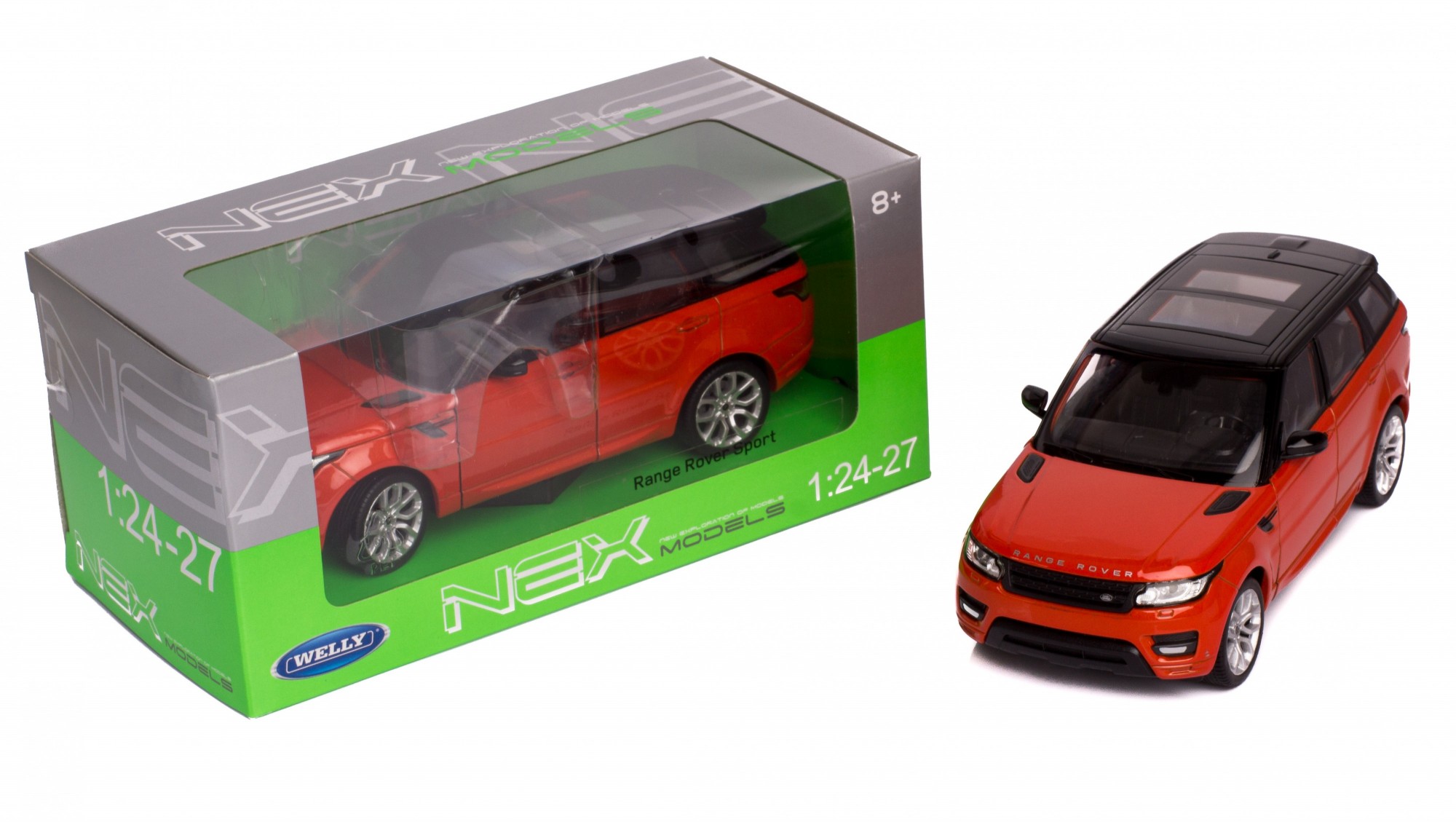 

Модель машины 1:24 LAND ROVER RANGE ROVER SPORT Welly 24059W оранжевый