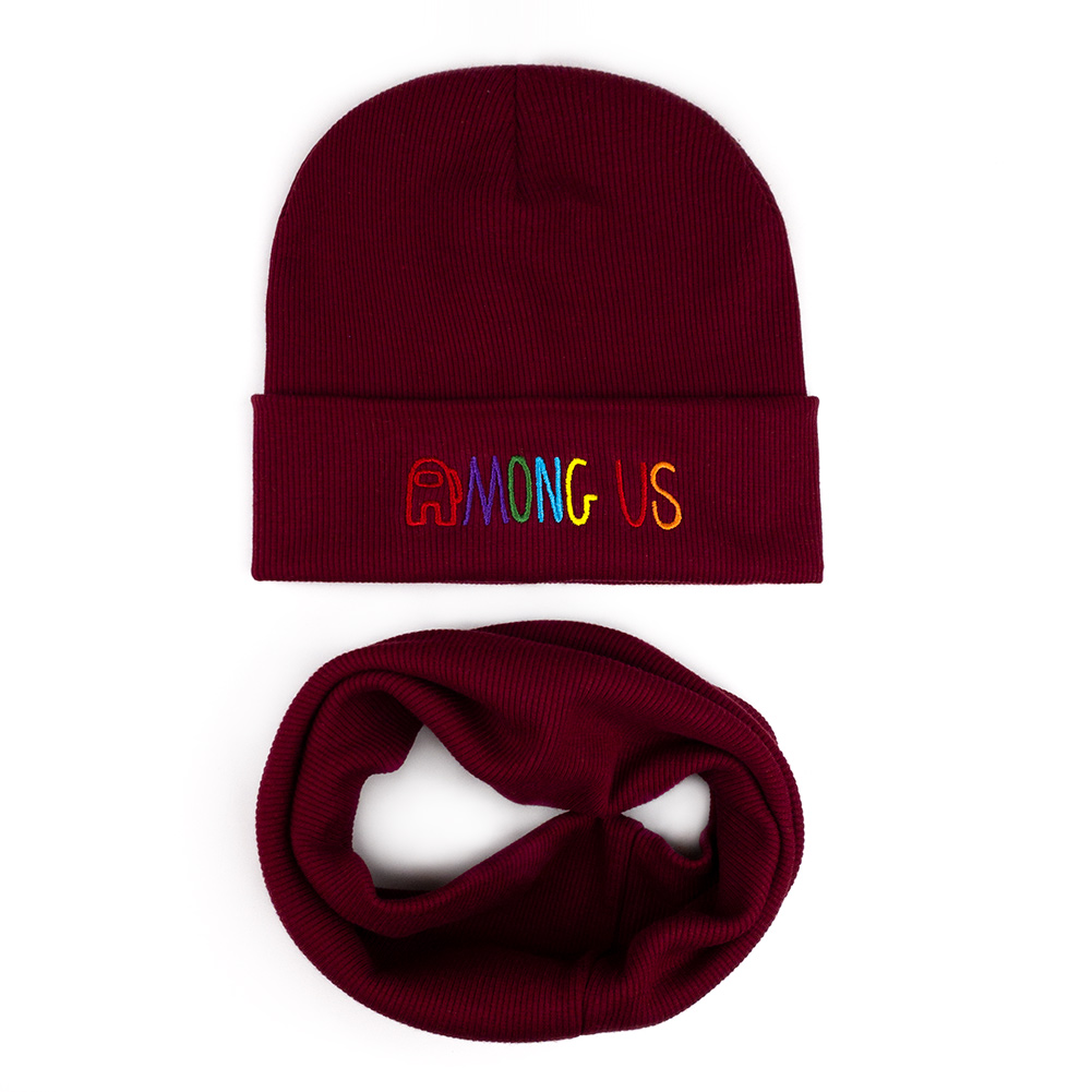 

Демисезонный Комплект Шапка и Хомут Амонг 50-54см 01722 Бордо Talvi