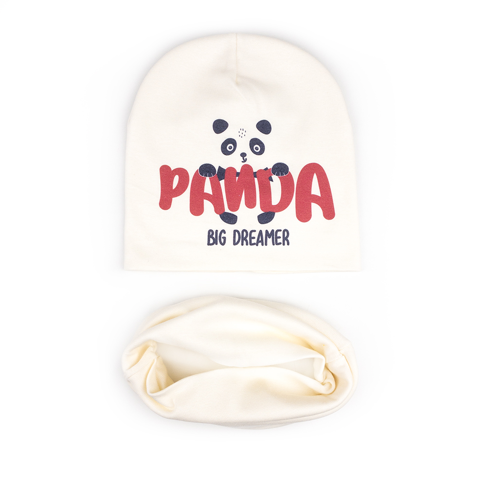 

Комплект Шапка и Хомут Зенон 48-52см 01768 Молочный Talvi