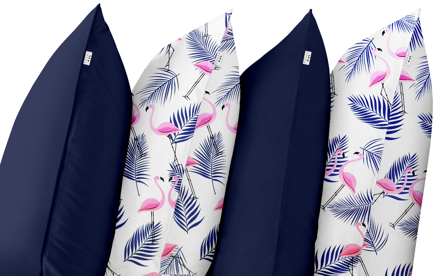 

Набор наволочек Cosas Blue Flamingo Palm 50х70 2 шт, 40х60 2 шт