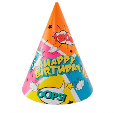 

Ковпачок святковий Happy Birthday хештег F-100069
