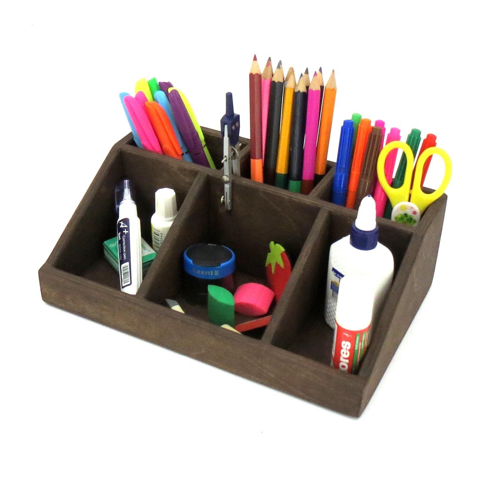 

Органайзер настольный из натурального дерева IZD Лоренс Капучино 28х18х9 см КНЦ-004209