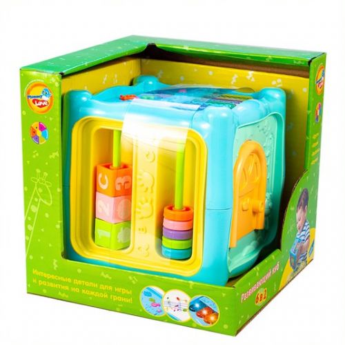 

Интерактивная игрушка "Развивающий куб" 6 в 1 0913-38