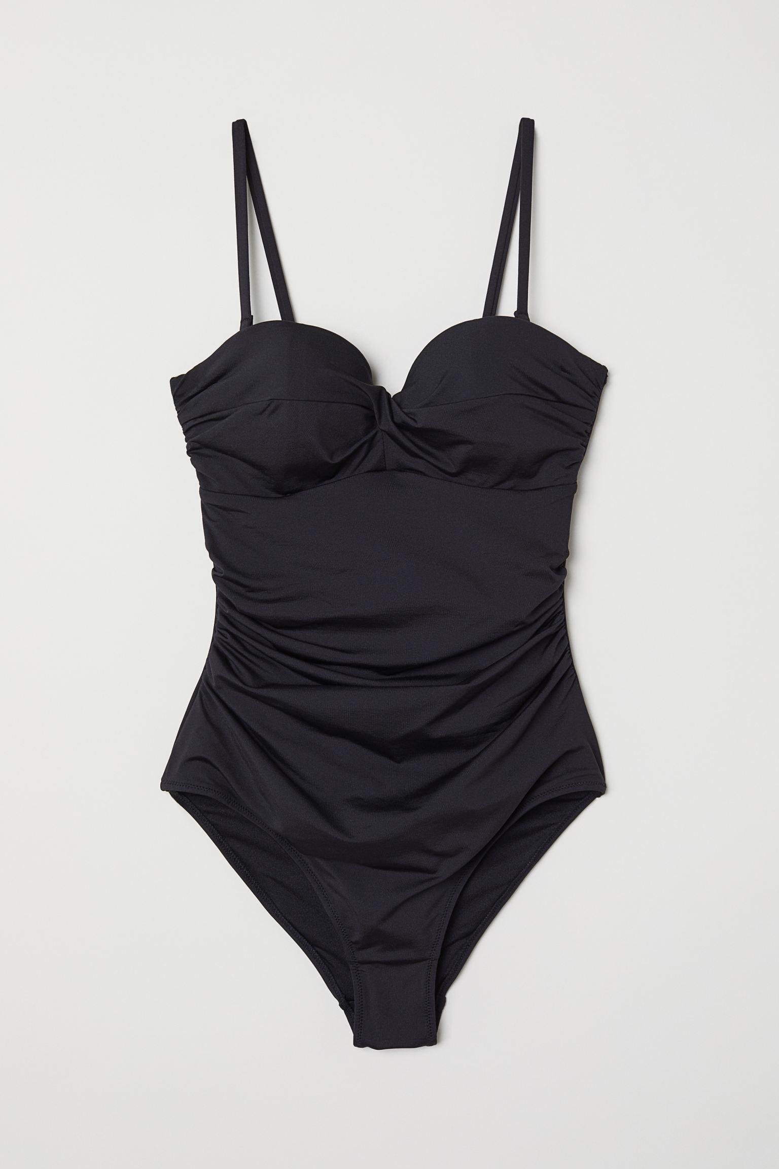 

Купальник слитный женский H&M 6365051-AAAD 48 Черный