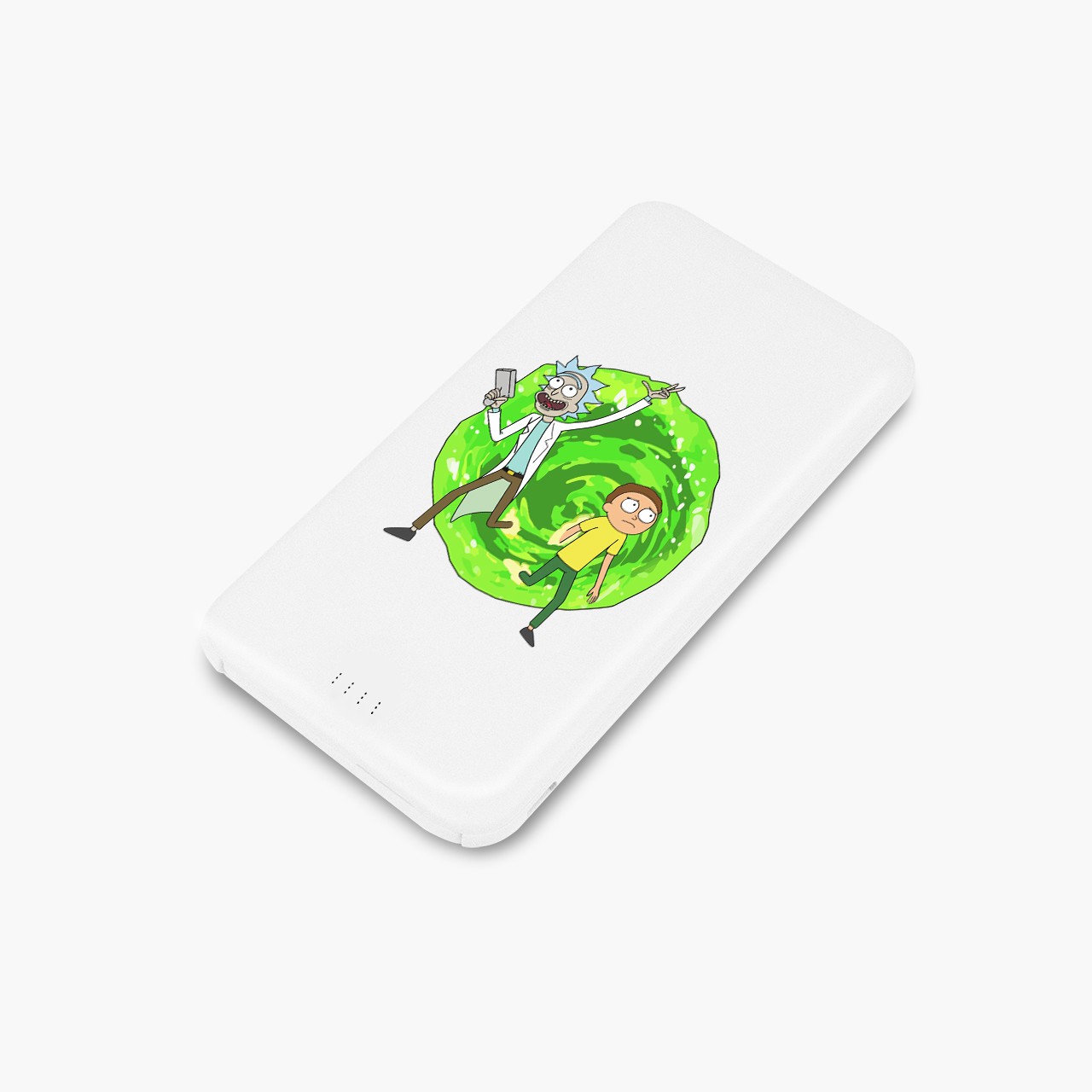 

УМБ 10000 mAh Рик и Морти (Rick and Morty) повербанк (power bank) универсальная портативная батарея (25939-1240) Белая