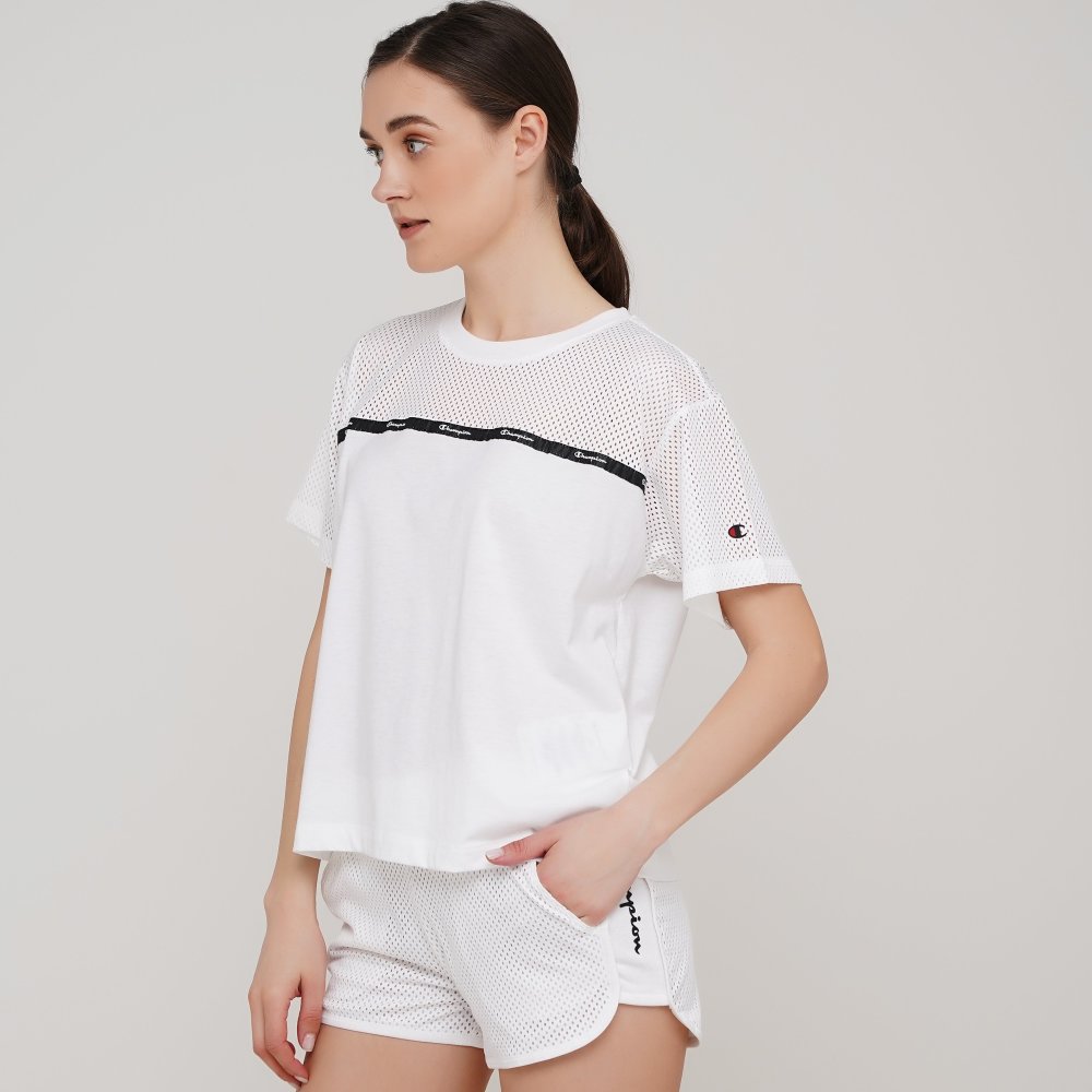 

Женская футболка Champion Crewneck T-Shirt Белый 48 (cha112672-WHT)
