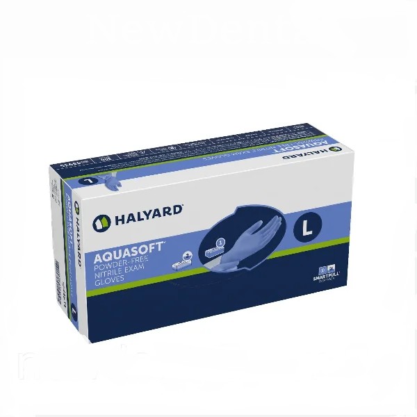 

Нитриловые перчатки синие 200 шт/уп Halyard Basics Blue Nitrlie Малайзия L