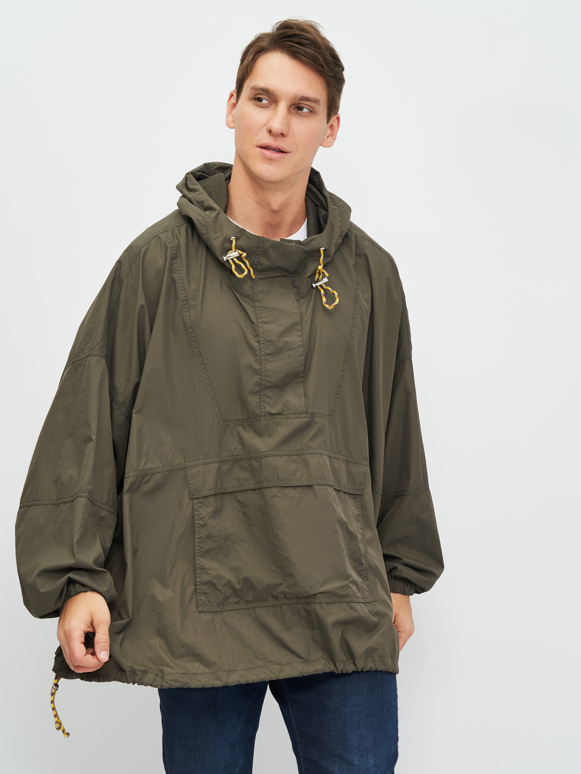 

Анорак H&M 1003-9075652 4XL Темно-зеленый