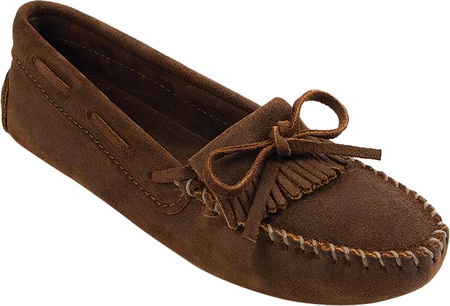 

Женские мокасины Minnetonka Kilty Driving Moc Brown Ruff 36