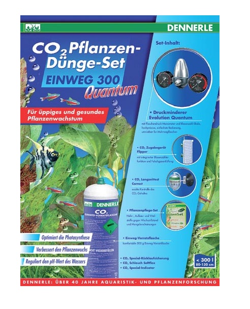 

Комплект для удобрения растений CO2 DENNERLE EINWEG 300 Quantum