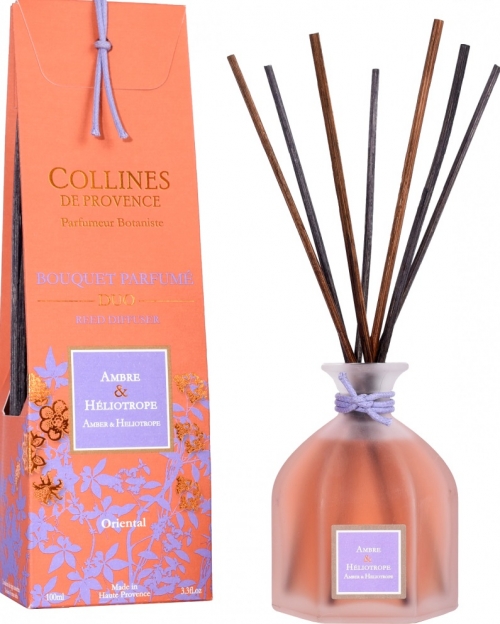 

Тростниковый диффузор Collines de Provence Амбра и Гелиотроп 100 мл
