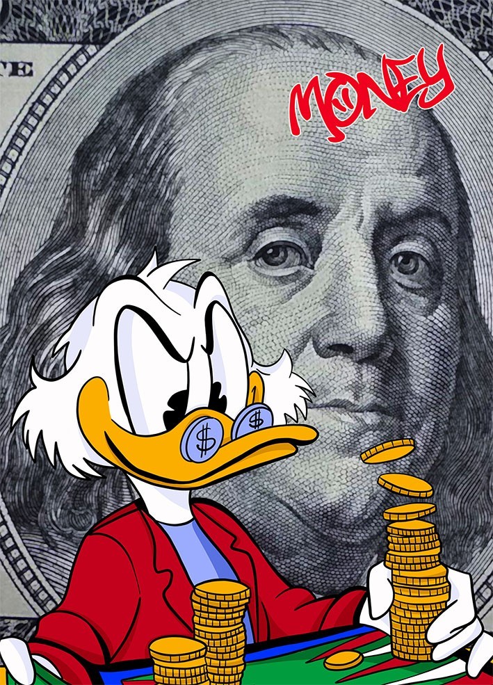 

Картина Xxnois Scrooge.Golden coins 50х40 см SCR02