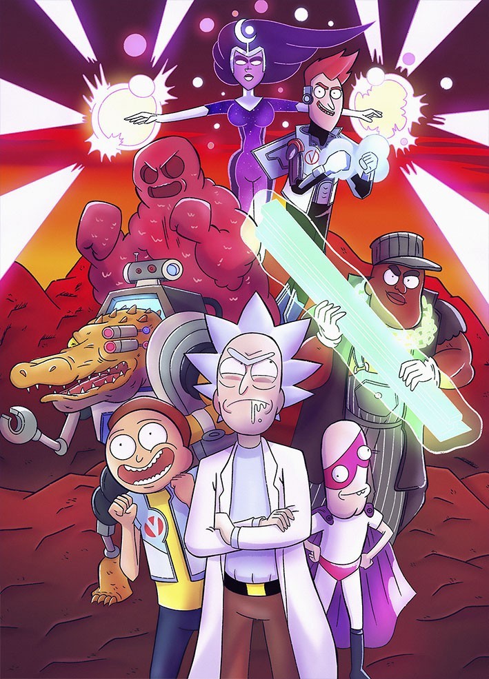 

Картина Xxnois Acid Rick and Morty 100х70 см ACI01