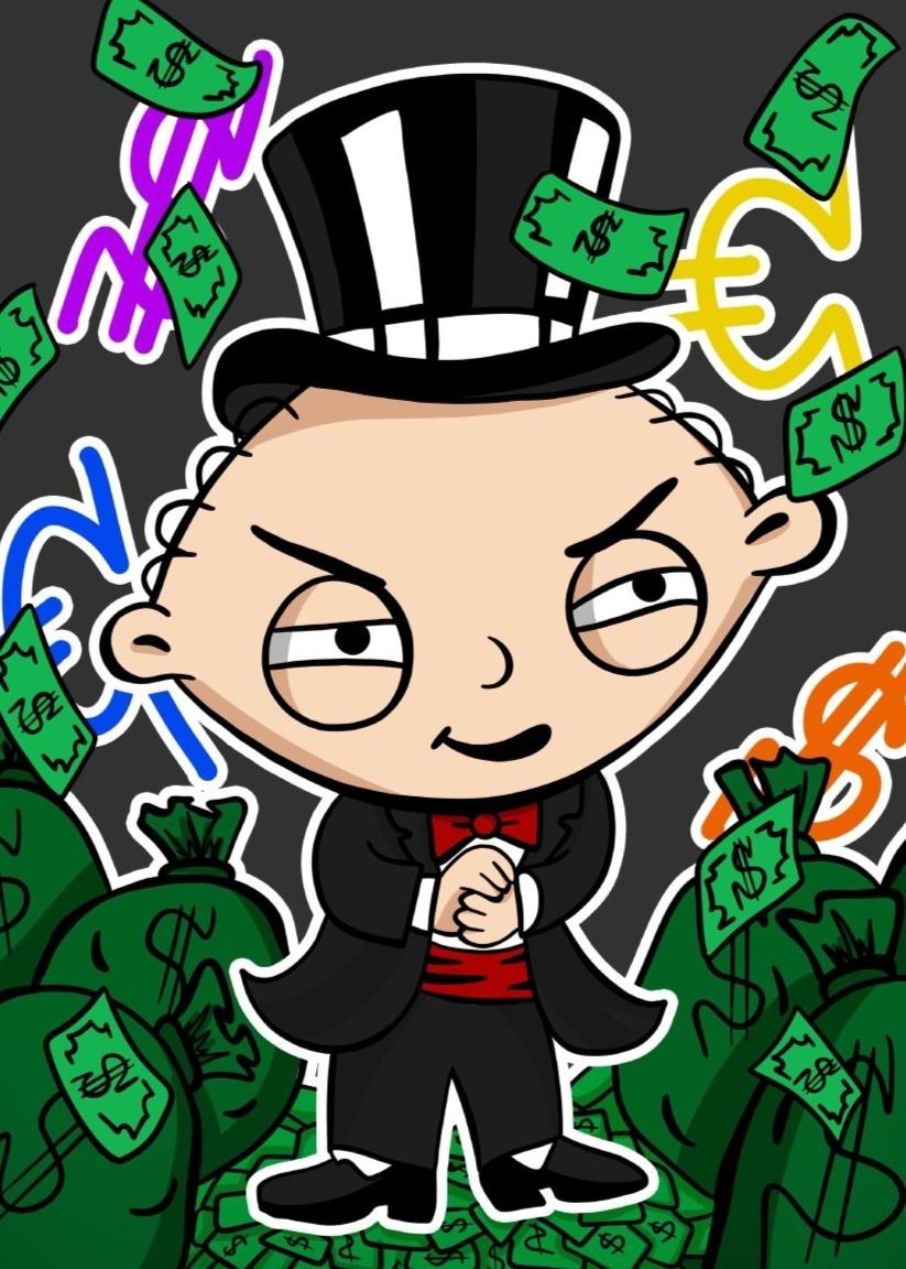 

Картина Xxnois Stewie Griffin.Success 90х120 см STE01