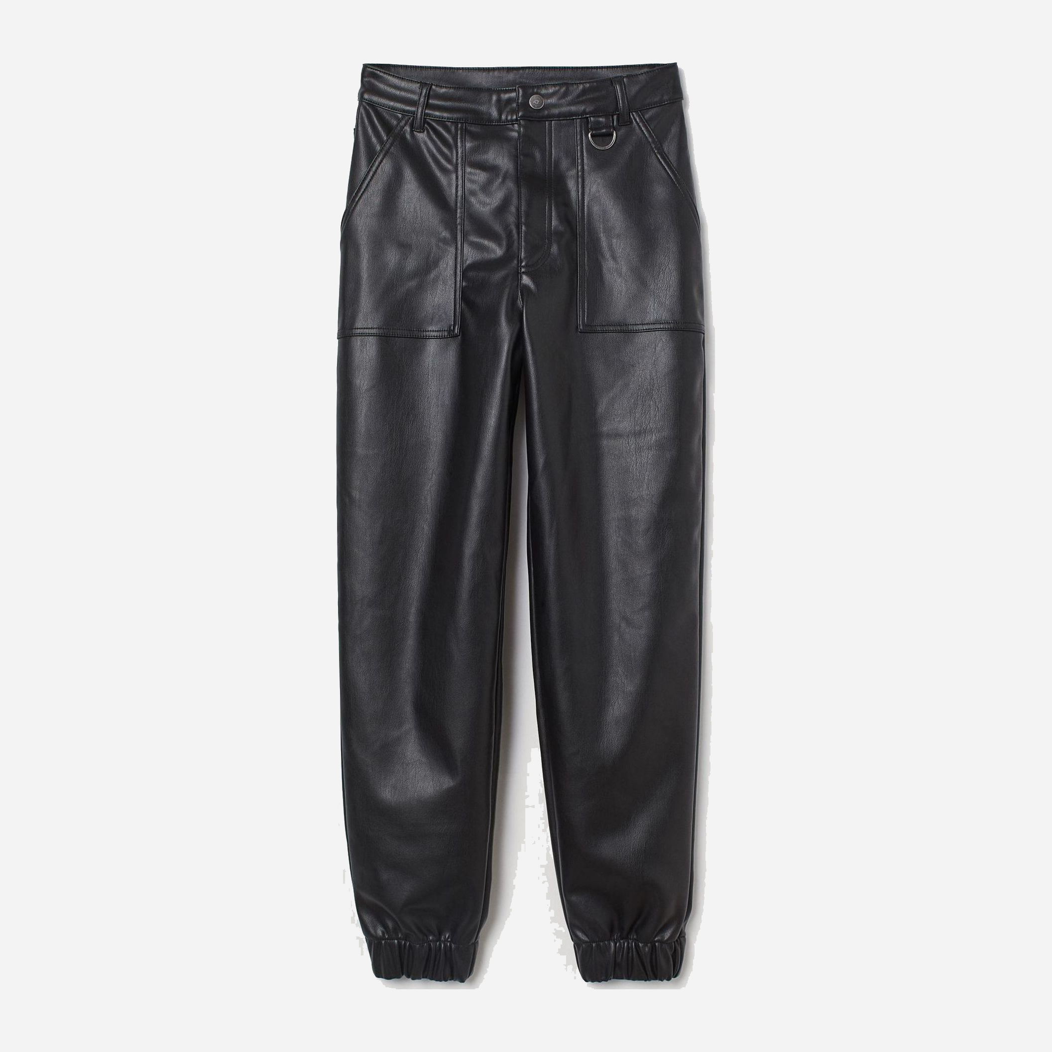 

Брюки из искусственной кожи H&M 2901582dm 48 Черные