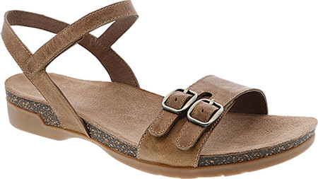 

Женские сандалии Dansko Rebekah Ankle Strap Sandal Tan Waxy Burnished Leather 39