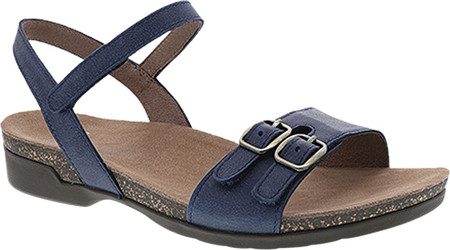 

Женские сандалии Dansko Rebekah Ankle Strap Sandal Navy Waxy Burnished Leather 38