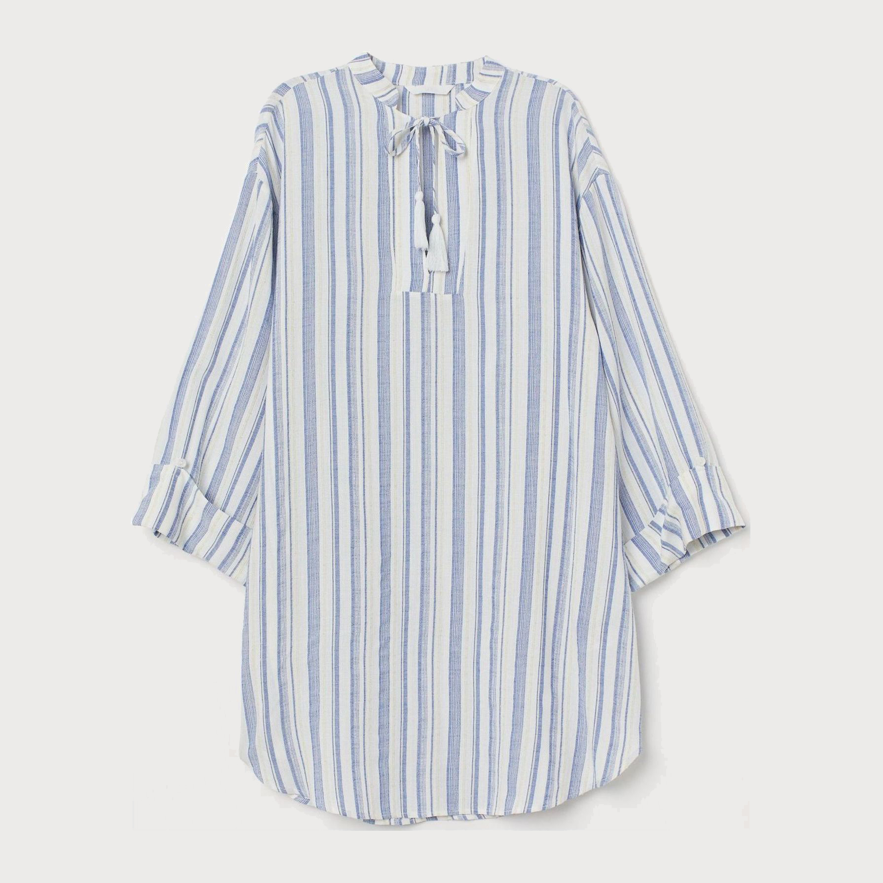 

Туника H&M 7744500sm 44 Белая с синим
