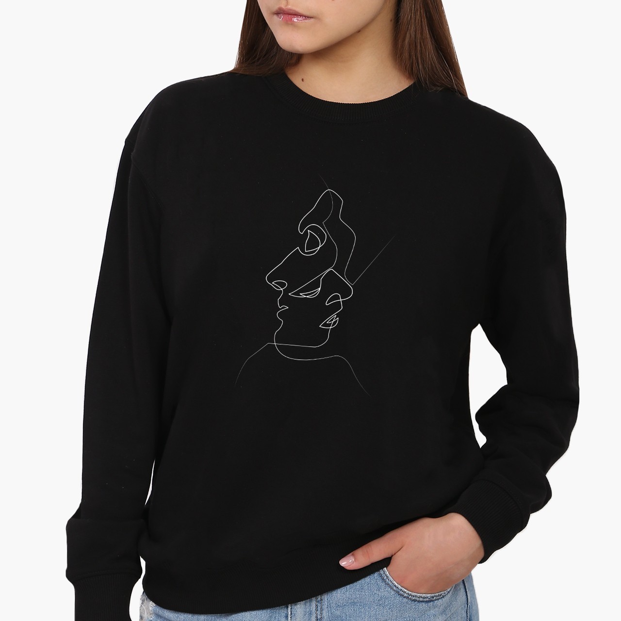 

Свитшот женский Контурный минимализм (Contour minimalism) (8771-1356) Черный, Свитшот женский Контурный минимализм (Contour minimalism) (8771-1356) Черный M