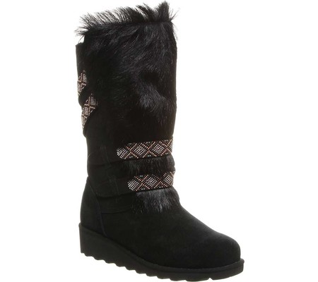 

Женские сапоги Bearpaw Claudia Knee High Boot Black II Suede/Faux Fur 38