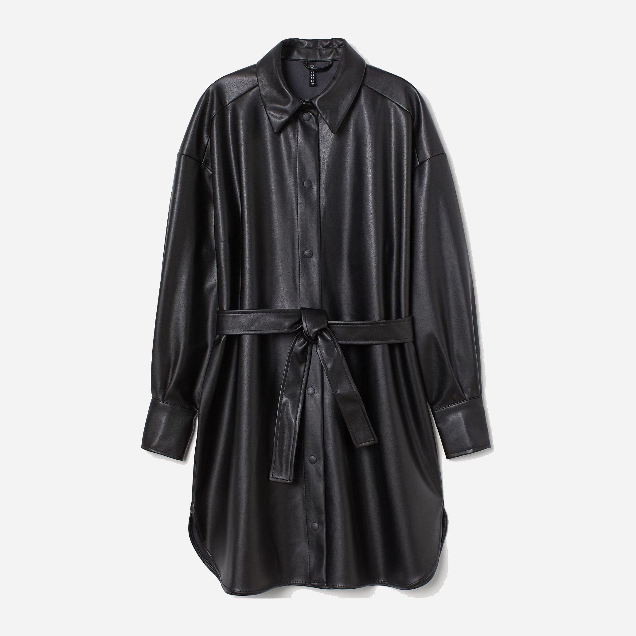 

Платье из искусственной кожи H&M 9295112sm L Черное