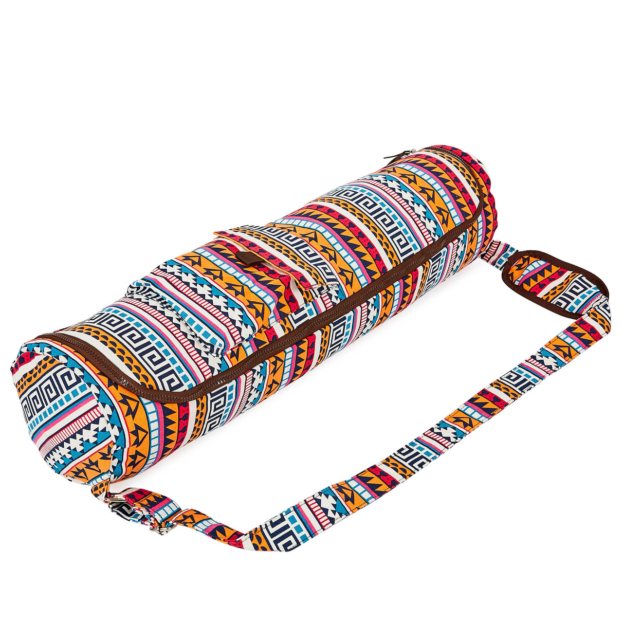 

Чехол для коврика сумка для йога коврика Zelart Yoga bag My Fit 8362-1 Orange-Blue-White
