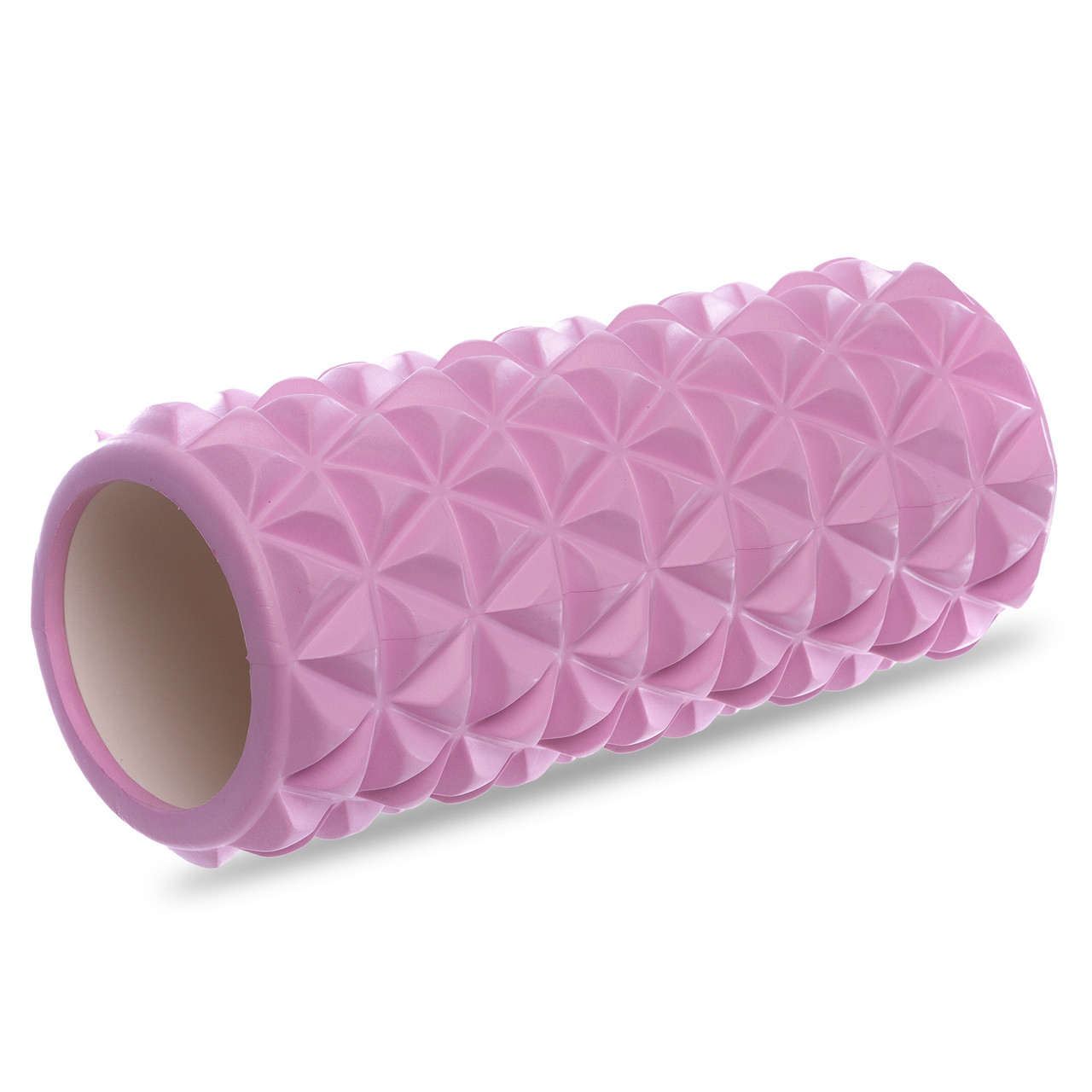 

Массажный ролик для рук и ног роллер Triangle Grid Roller Zelart My Fit 33x14 см FI-8375 Pink