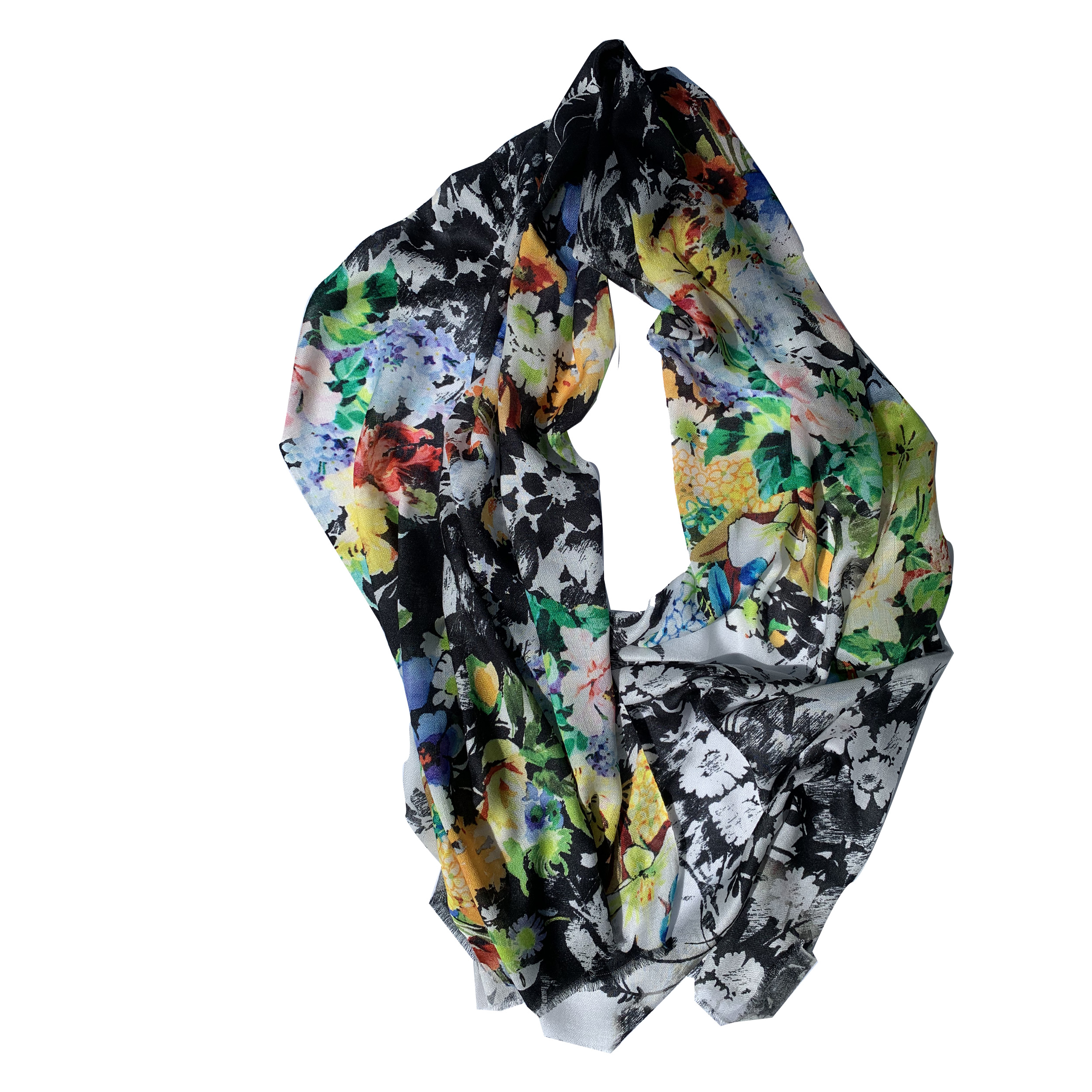 

Шарф шелковый Silk Route a-751 200 х 75 см Haridwar Flowers